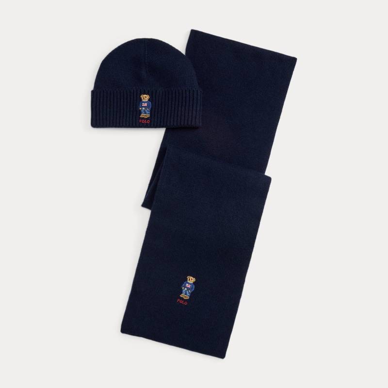 Set mit Mütze und Schal mit Polo Bear von Polo Ralph Lauren