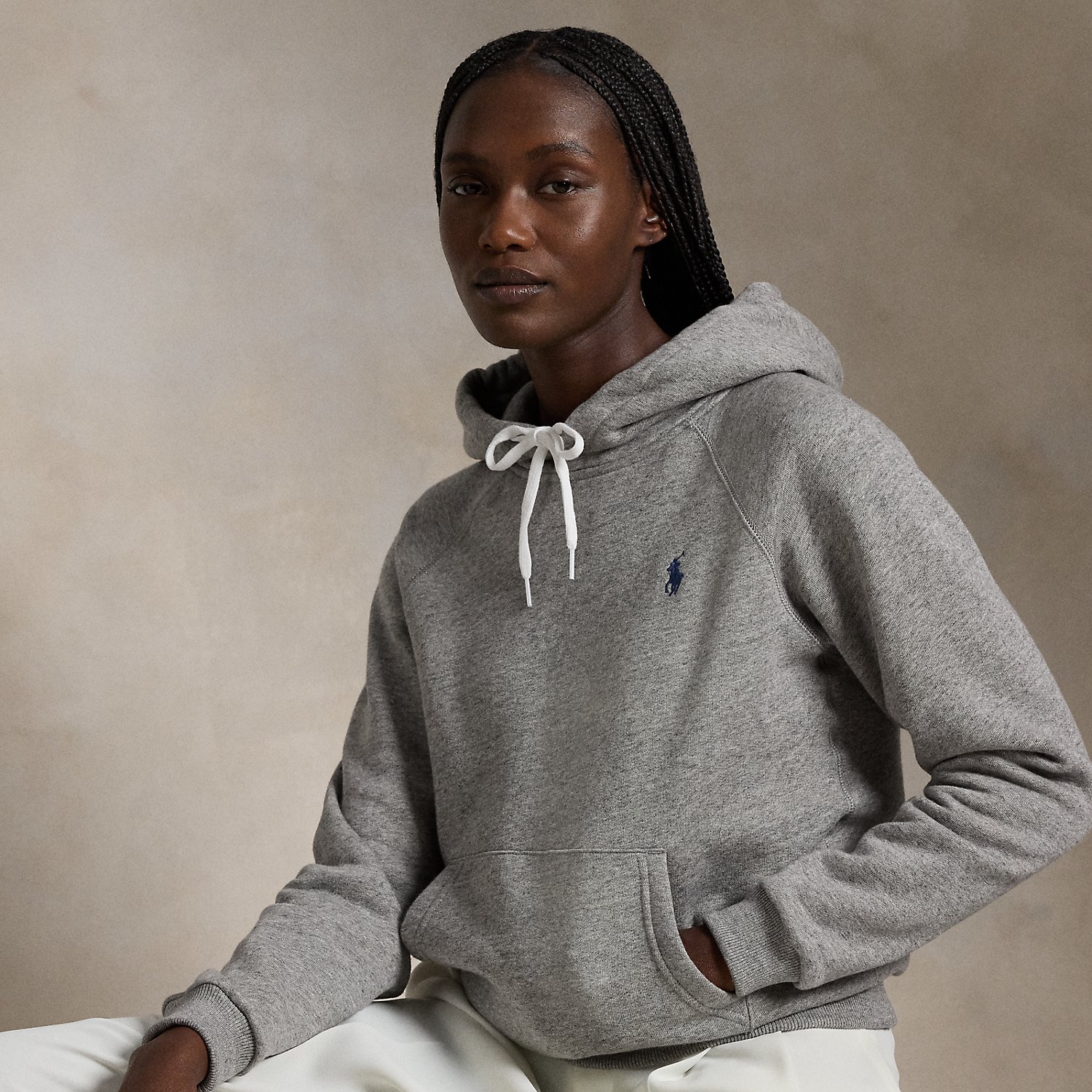Shrunken-Fit Kapuzenpullover aus Fleece von Polo Ralph Lauren