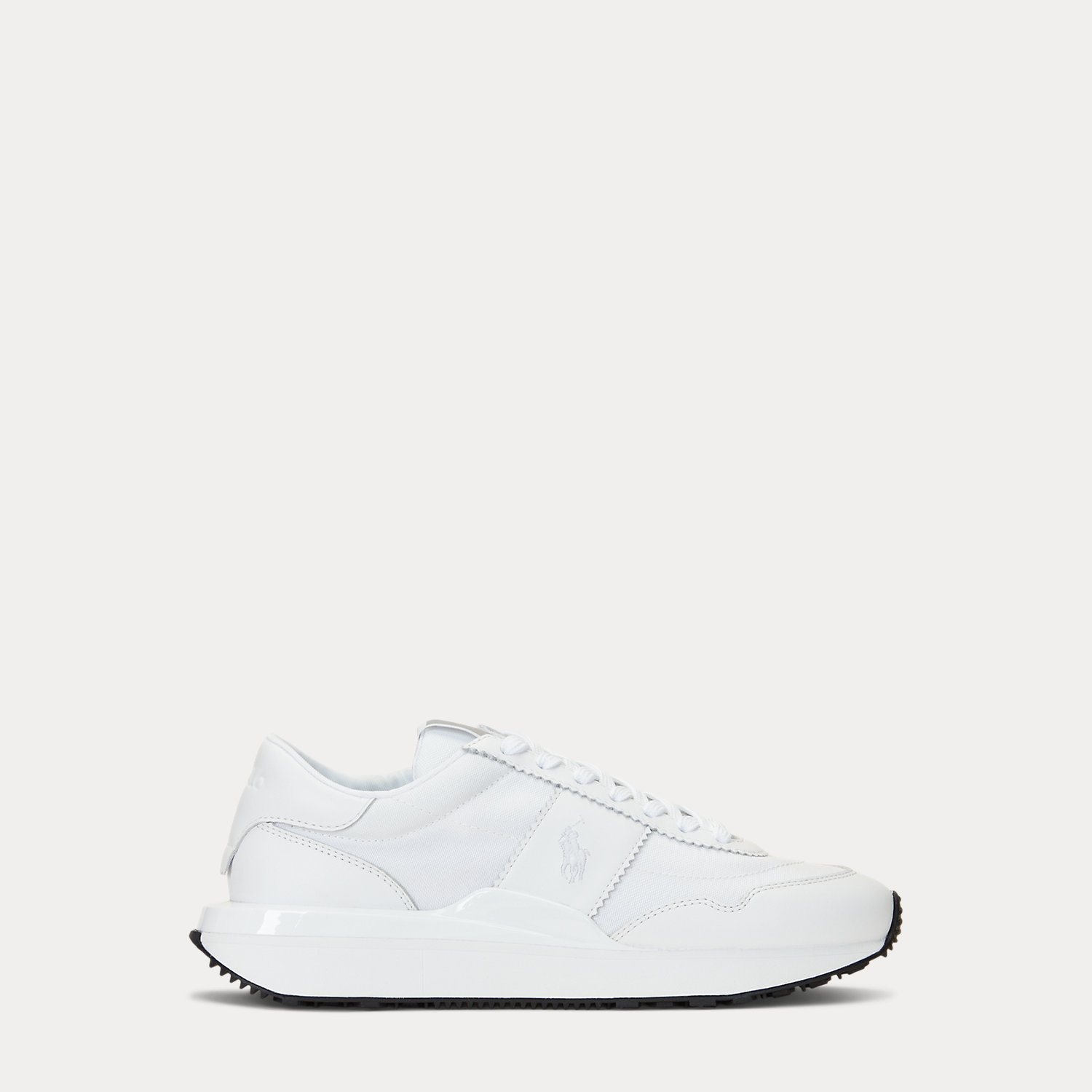 Sneaker Train 89 aus Leder und Oxford von Polo Ralph Lauren