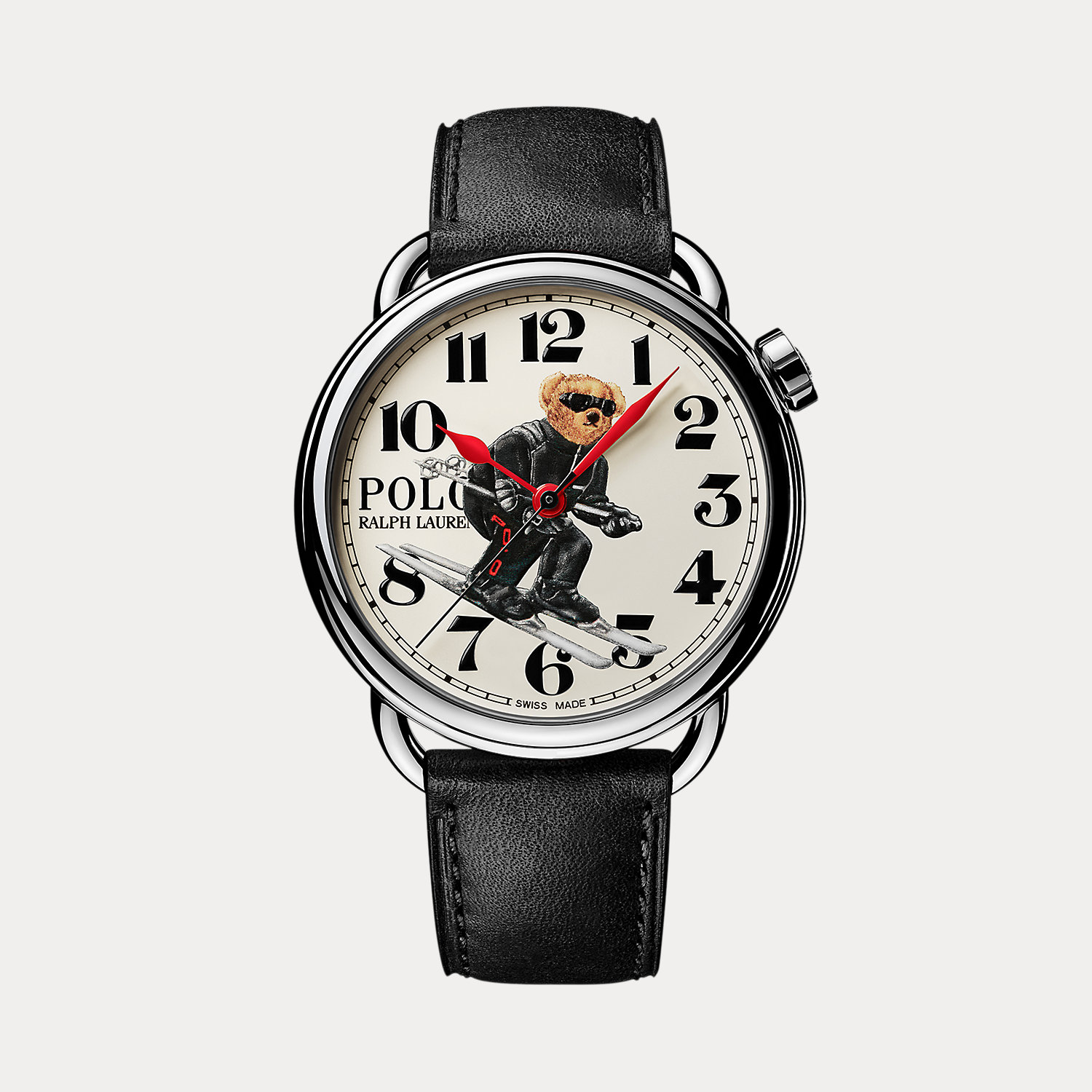 Stahl-Armbanduhr in Weiß mit Polo Bear Stahl-Armbanduhr in Weiß mit Polo Bear von Polo Ralph Lauren