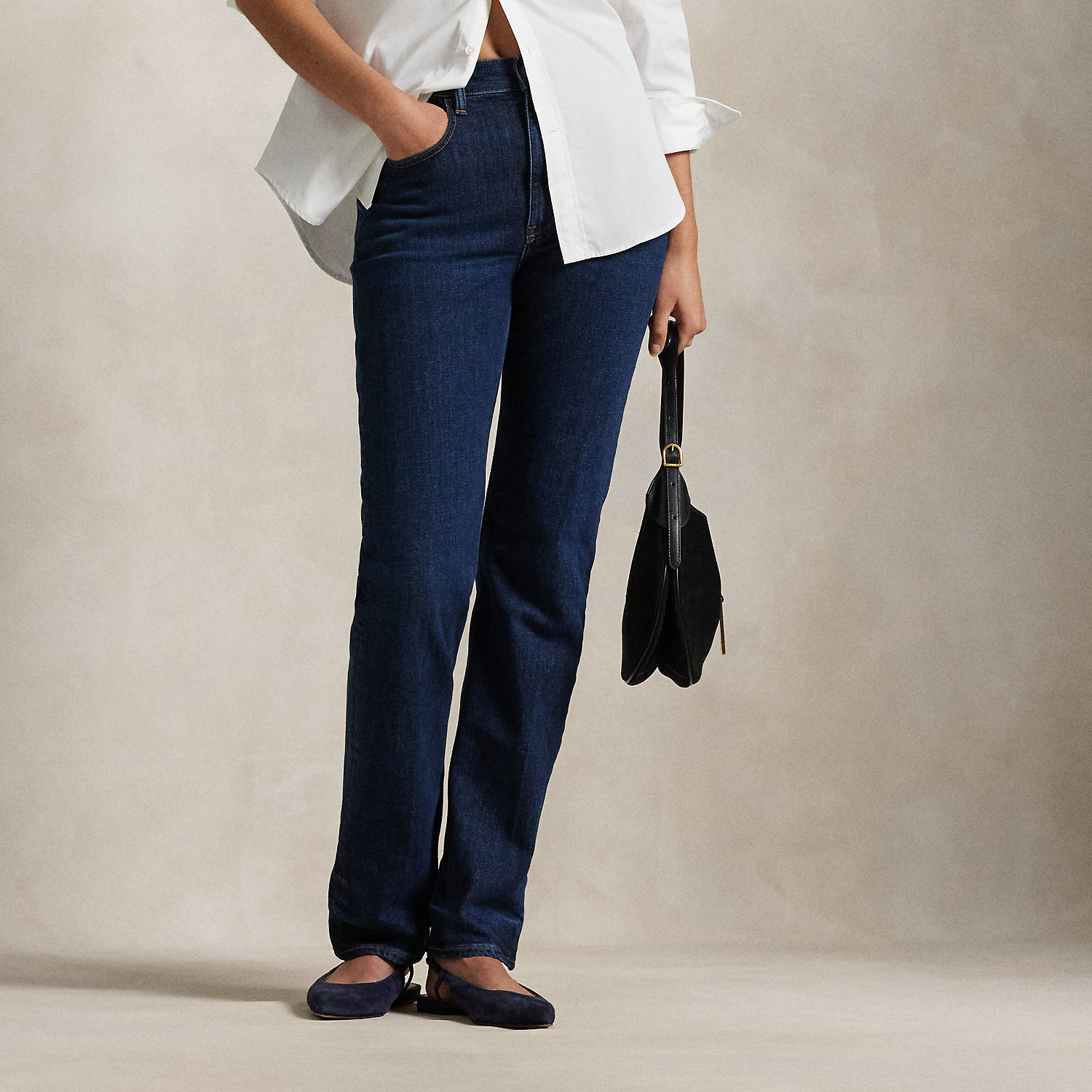 Straight-Fit Jeans mit hoher Leibhöhe von Polo Ralph Lauren