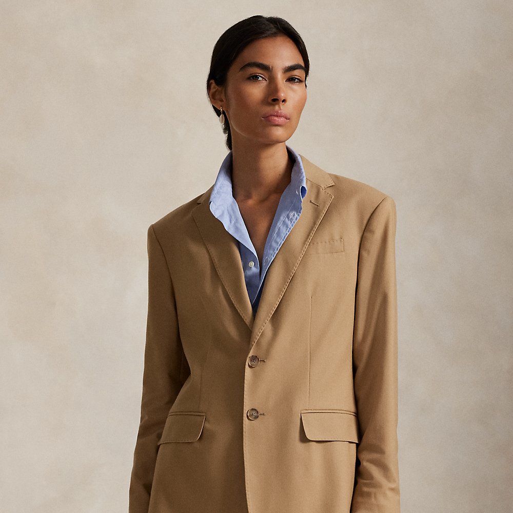 Stretch-Wollblazer mit zwei Knöpfen von Polo Ralph Lauren