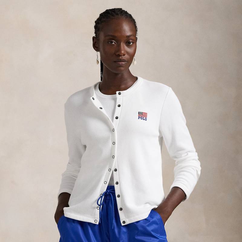 Strickjacke aus French-Terry mit Logo von Polo Ralph Lauren