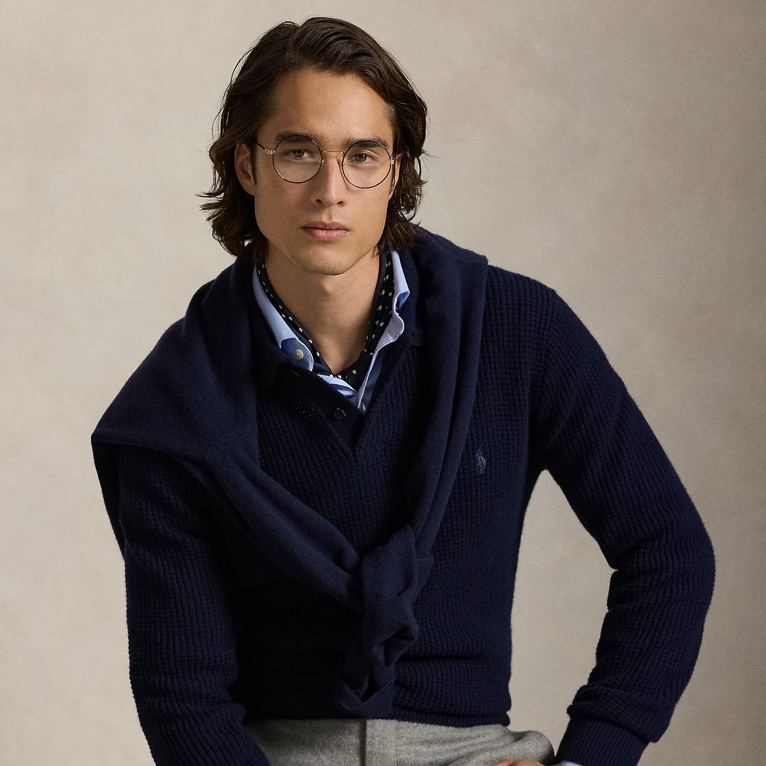 Strukturierter Pullover mit Polokragen Strukturierter Pullover mit Polokragen von Polo Ralph Lauren