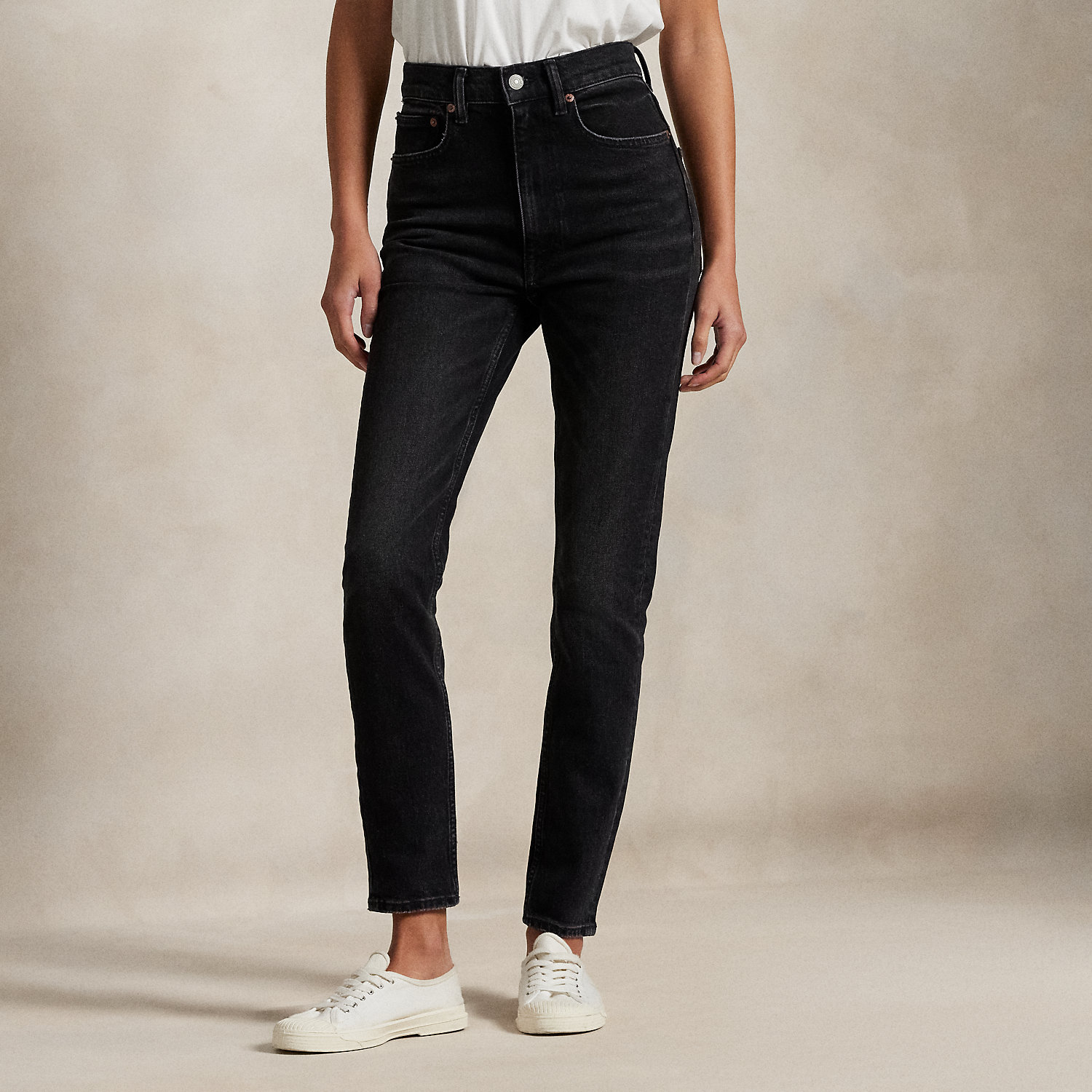 Super-Slim-Jeans mit hoher Leibhöhe von Polo Ralph Lauren