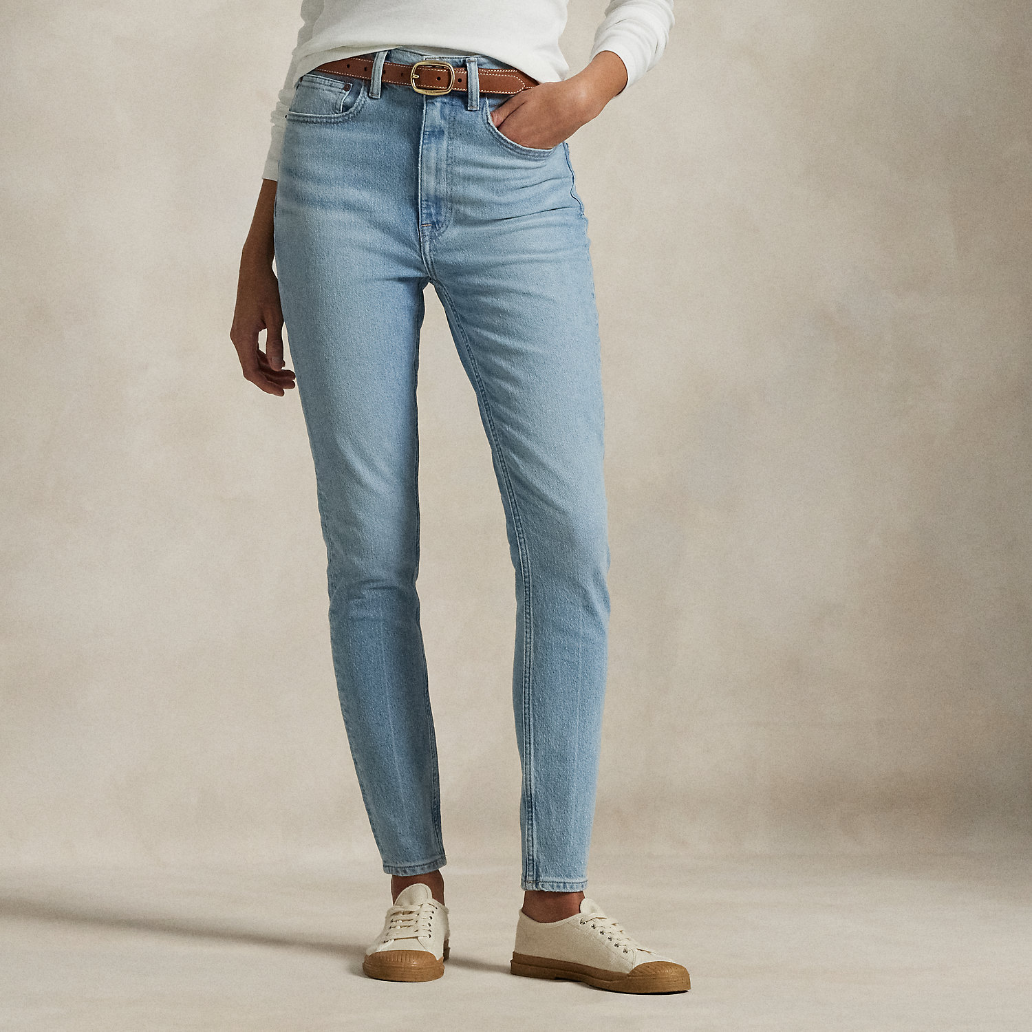 Super-Slim-Jeans mit hoher Leibhöhe von Polo Ralph Lauren