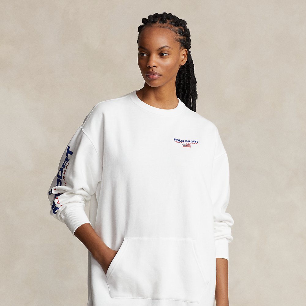 Sweatshirtkleid aus Fleece von Polo Ralph Lauren
