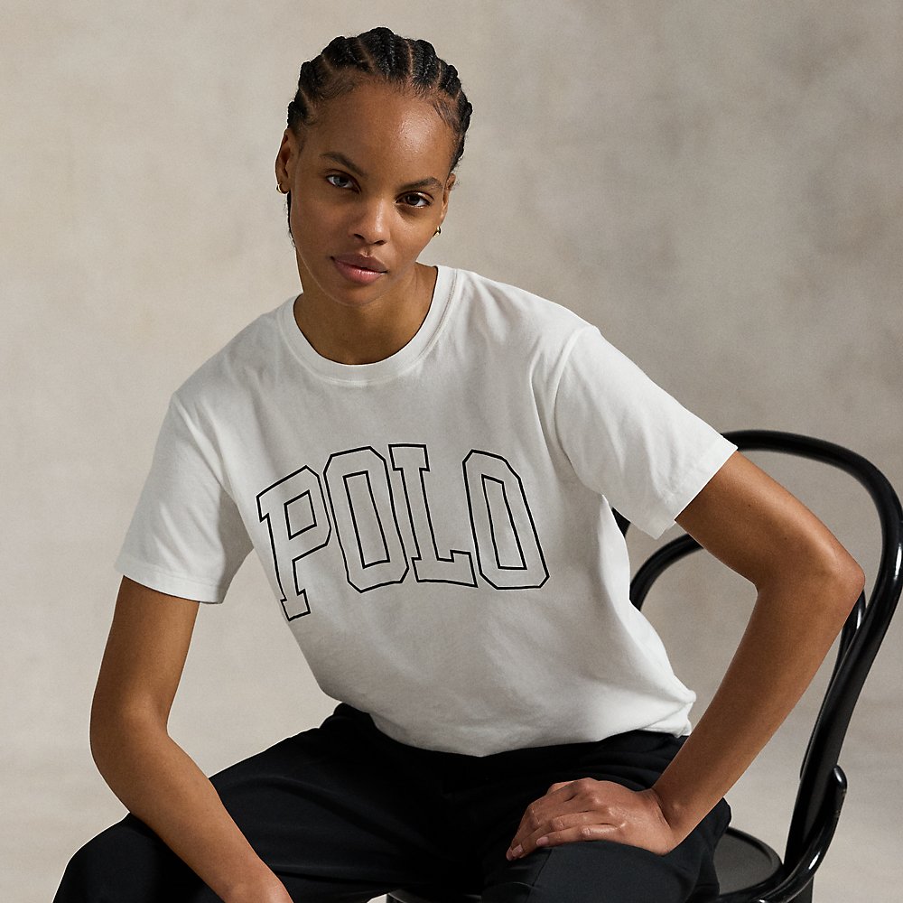 T-Shirt aus Baumwolljersey mit Logo T-Shirt aus Baumwolljersey mit Logo von Polo Ralph Lauren