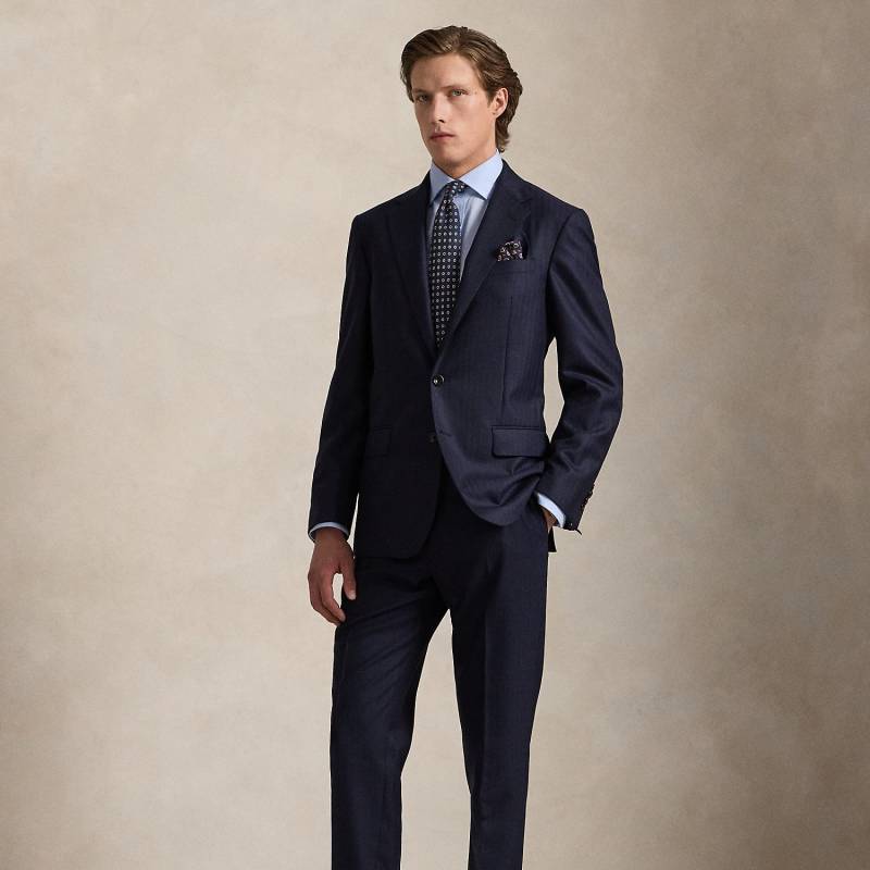 Tailored-Fit Polo-Anzug mit Fischgrat von Polo Ralph Lauren