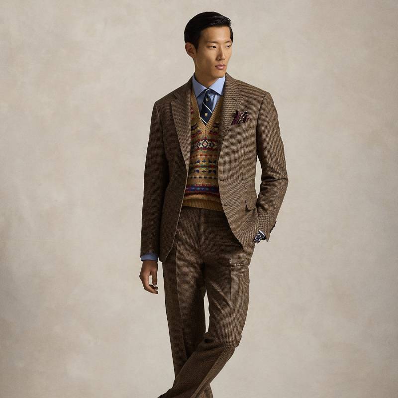 Tailored-Fit Polo-Anzug mit Hahnentritt von Polo Ralph Lauren