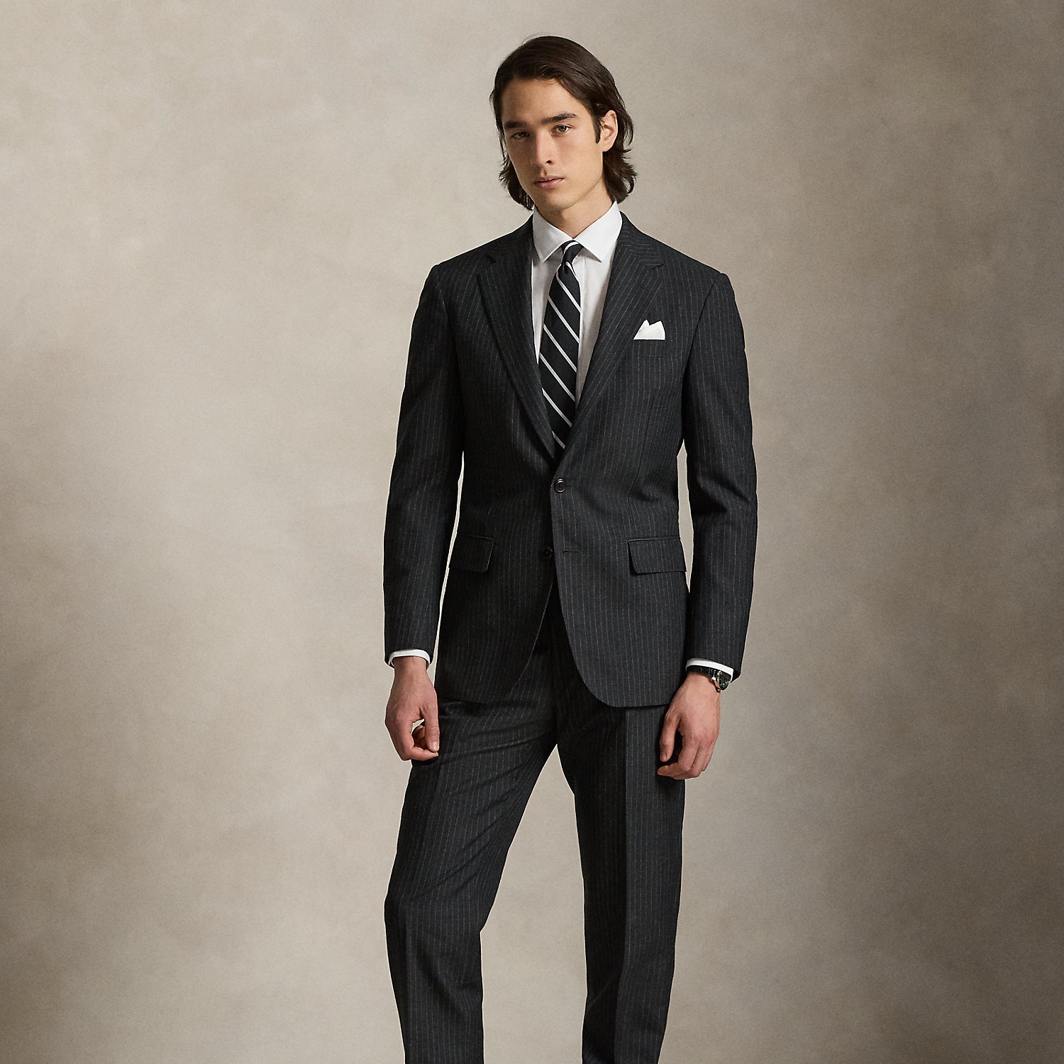 Tailored-Fit Polo-Nadelstreifenanzug von Polo Ralph Lauren