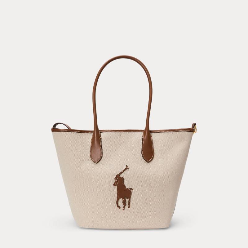 Tasche Bellport aus Leder und Segeltuch von Polo Ralph Lauren