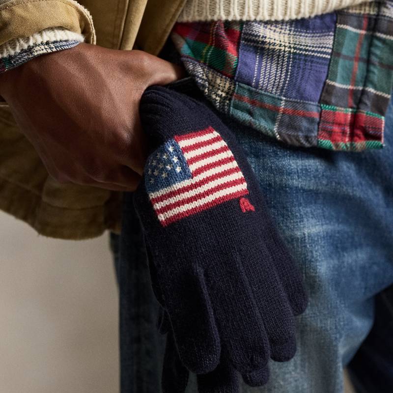 Touchscreen-Handschuhe mit Flagge von Polo Ralph Lauren