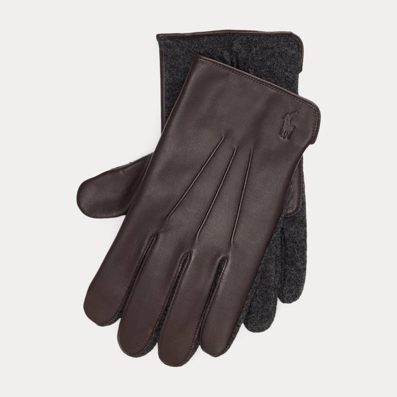 Touchscreen-Handschuhe mit Schafsleder von Polo Ralph Lauren