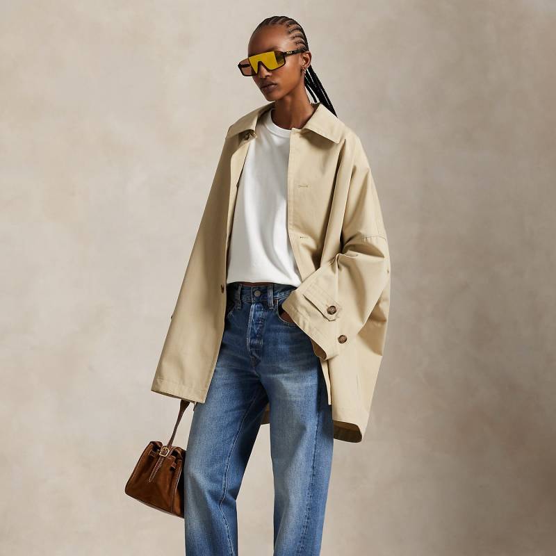 Übergroße 3/4-Jacke aus Baumwolltwill Übergroße 3/4-Jacke aus Baumwolltwill von Polo Ralph Lauren