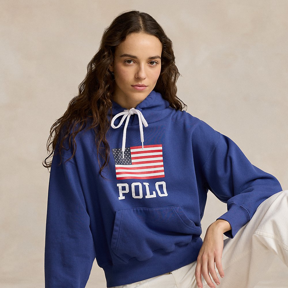 Übergroßer Fleece-Kapuzenpullover von Polo Ralph Lauren