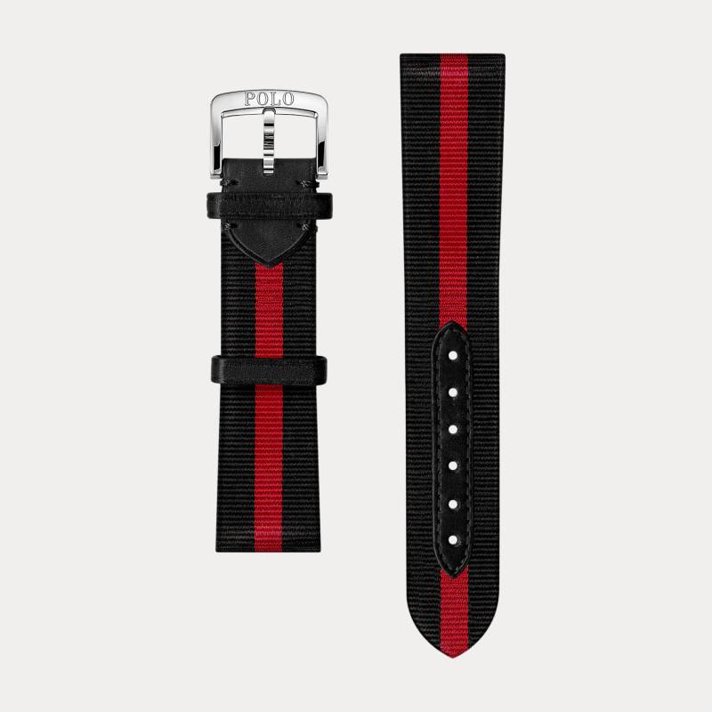 Uhrenarmband aus gestreifter Seide Uhrenarmband aus gestreifter Seide von Polo Ralph Lauren