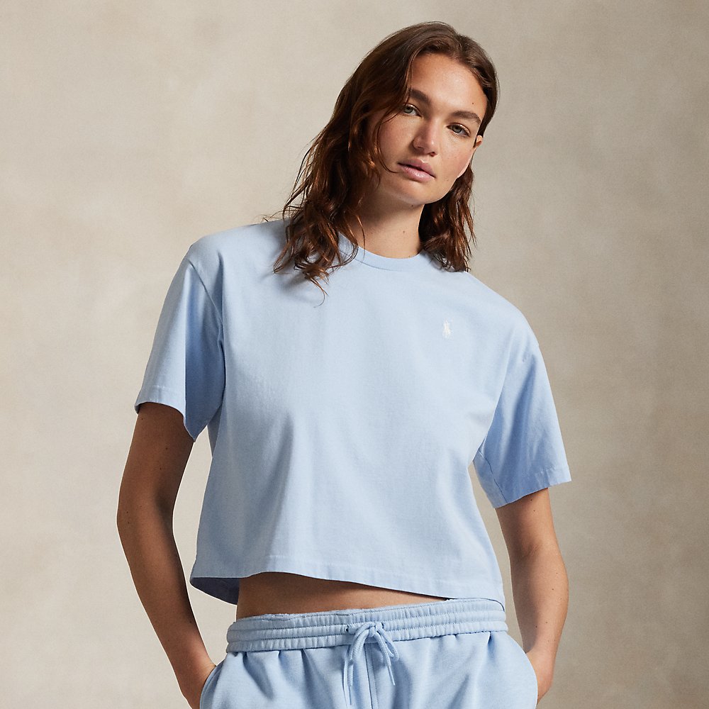 Verkürztes T-Shirt Wimbledon aus Jersey Verkürztes T-Shirt Wimbledon aus Jersey von Polo Ralph Lauren