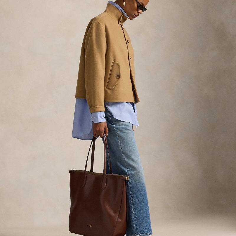 Vertikale Tragetasche Bellport aus Leder von Polo Ralph Lauren