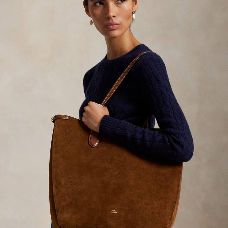 Vertikale Wildleder-Tragetasche Bellport von Polo Ralph Lauren