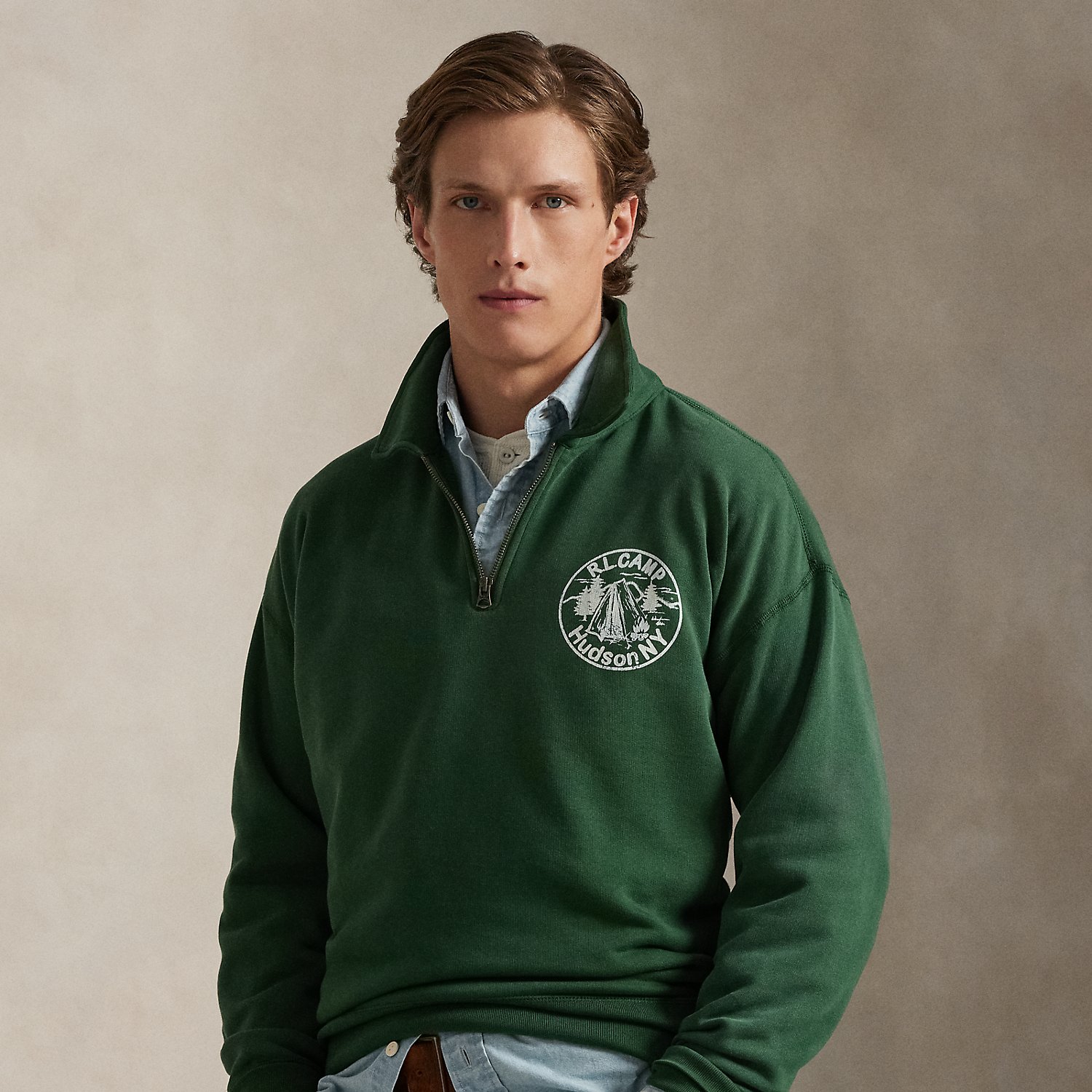 Vintage-Fit Grafik-Sweatshirt mit Kragen Vintage-Fit Grafik-Sweatshirt mit Kragen von Polo Ralph Lauren
