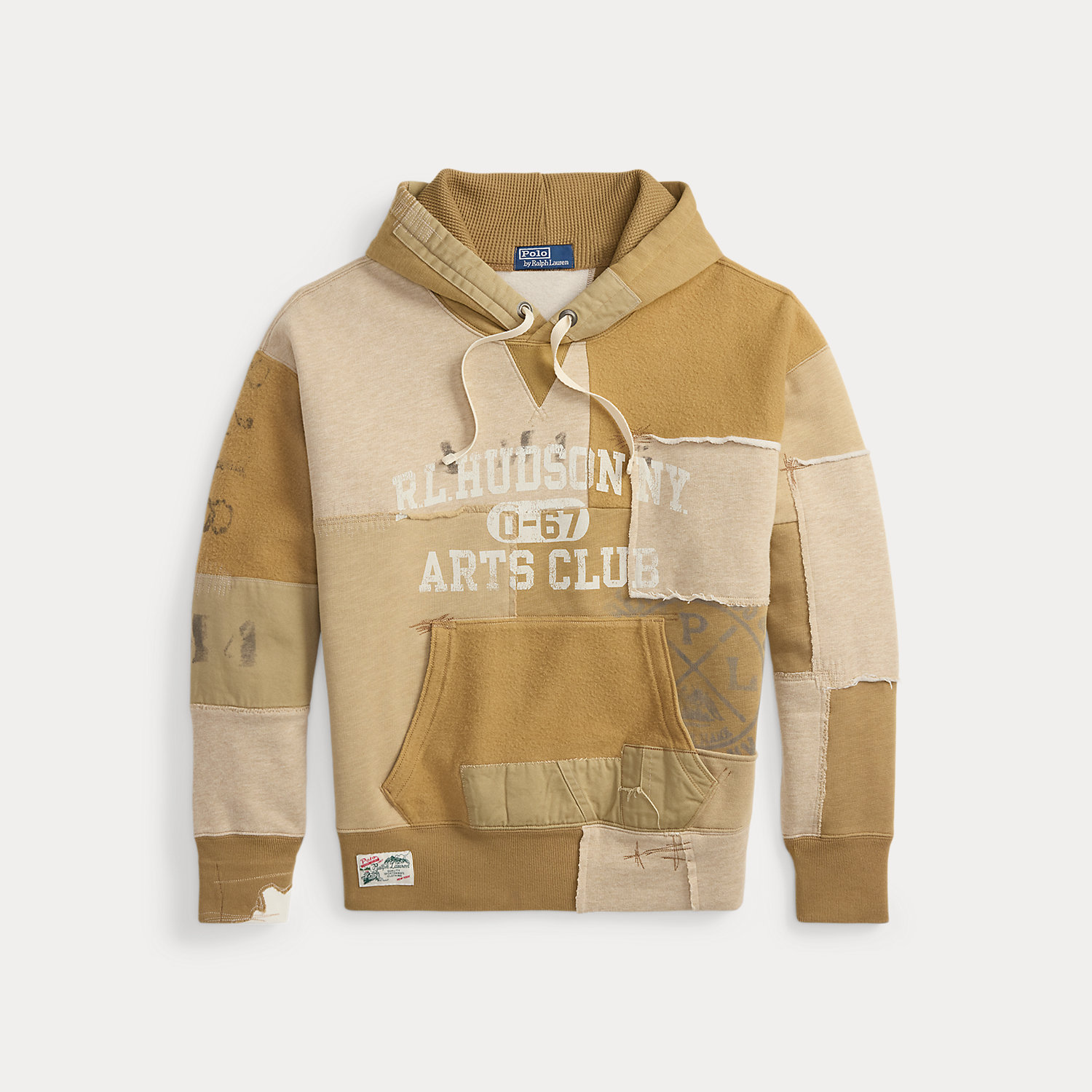 Vintage-Fit Patchwork-Kapuzenpullover von Polo Ralph Lauren