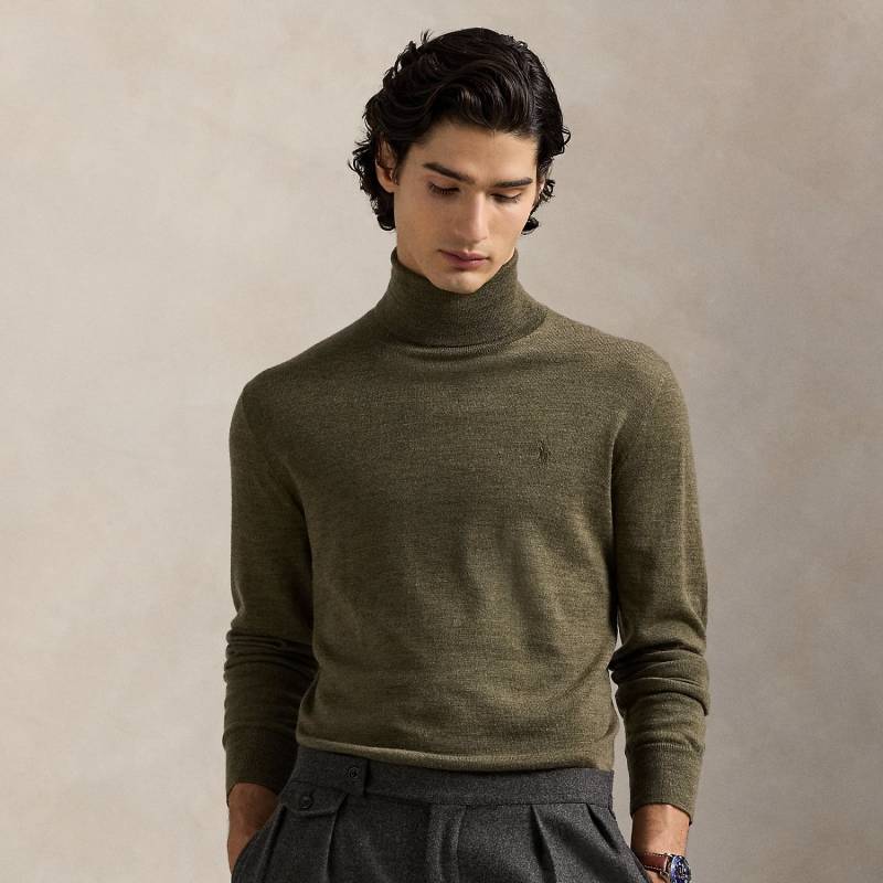 Waschbarer Rollkragenpullover aus Wolle von Polo Ralph Lauren
