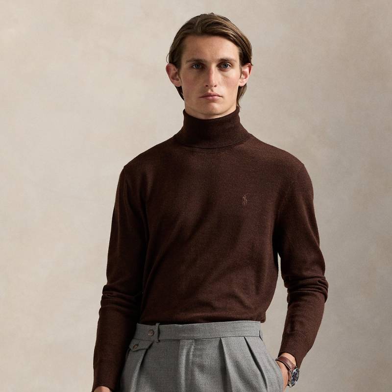 Waschbarer Rollkragenpullover aus Wolle von Polo Ralph Lauren