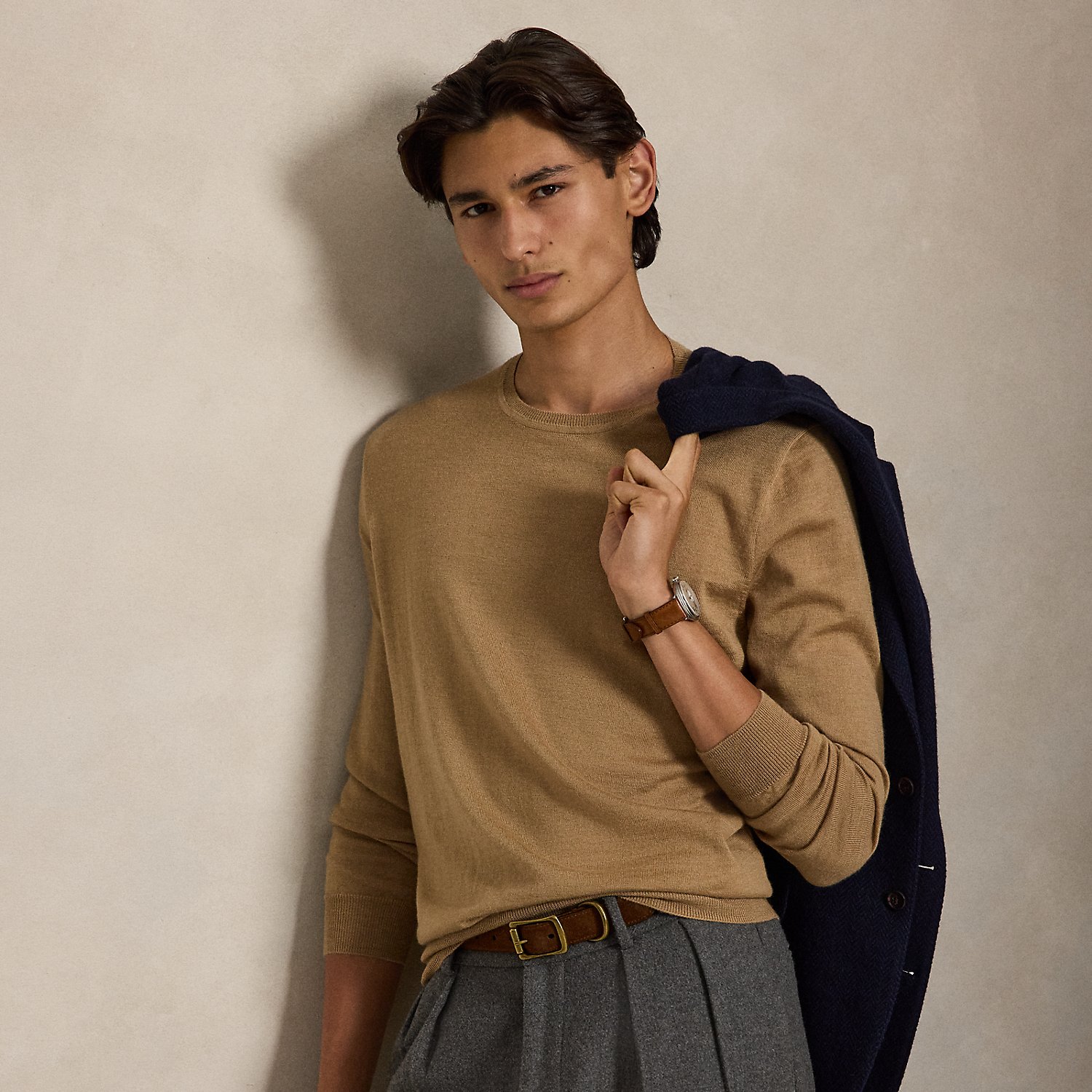 Waschbarer Rundhalspullover aus Wolle von Polo Ralph Lauren