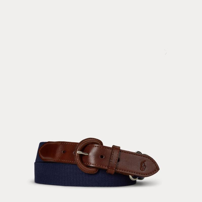 Webgürtel aus Baumwolle und Leder von Polo Ralph Lauren