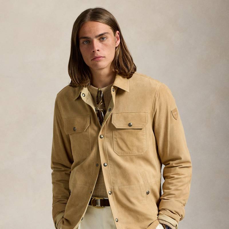 Wendbare Wildleder-Taft-Hemdjacke Wendbare Wildleder-Taft-Hemdjacke von Polo Ralph Lauren