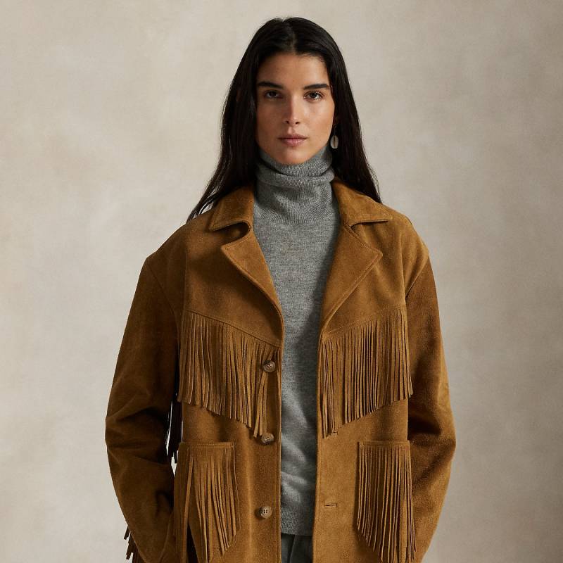 Western-Lederjacke mit Fransenbesatz von Polo Ralph Lauren
