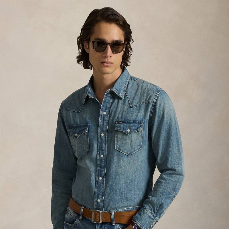 Westernhemd aus Flammgarn-Denim Westernhemd aus Flammgarn-Denim von Polo Ralph Lauren