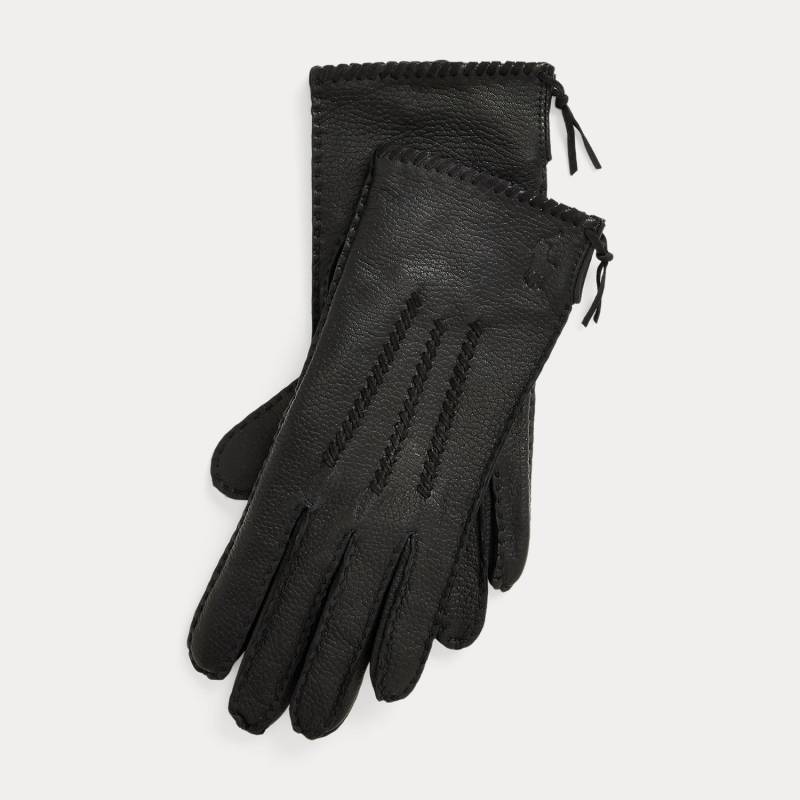 Wildlederhandschuhe mit Ziernähten von Polo Ralph Lauren