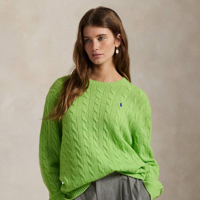 Woll-Kaschmir-Pullover mit Zopfmuster von Polo Ralph Lauren