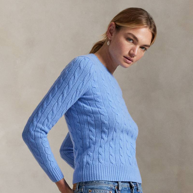 Woll-Kaschmir-Pullover mit Zopfmuster von Polo Ralph Lauren