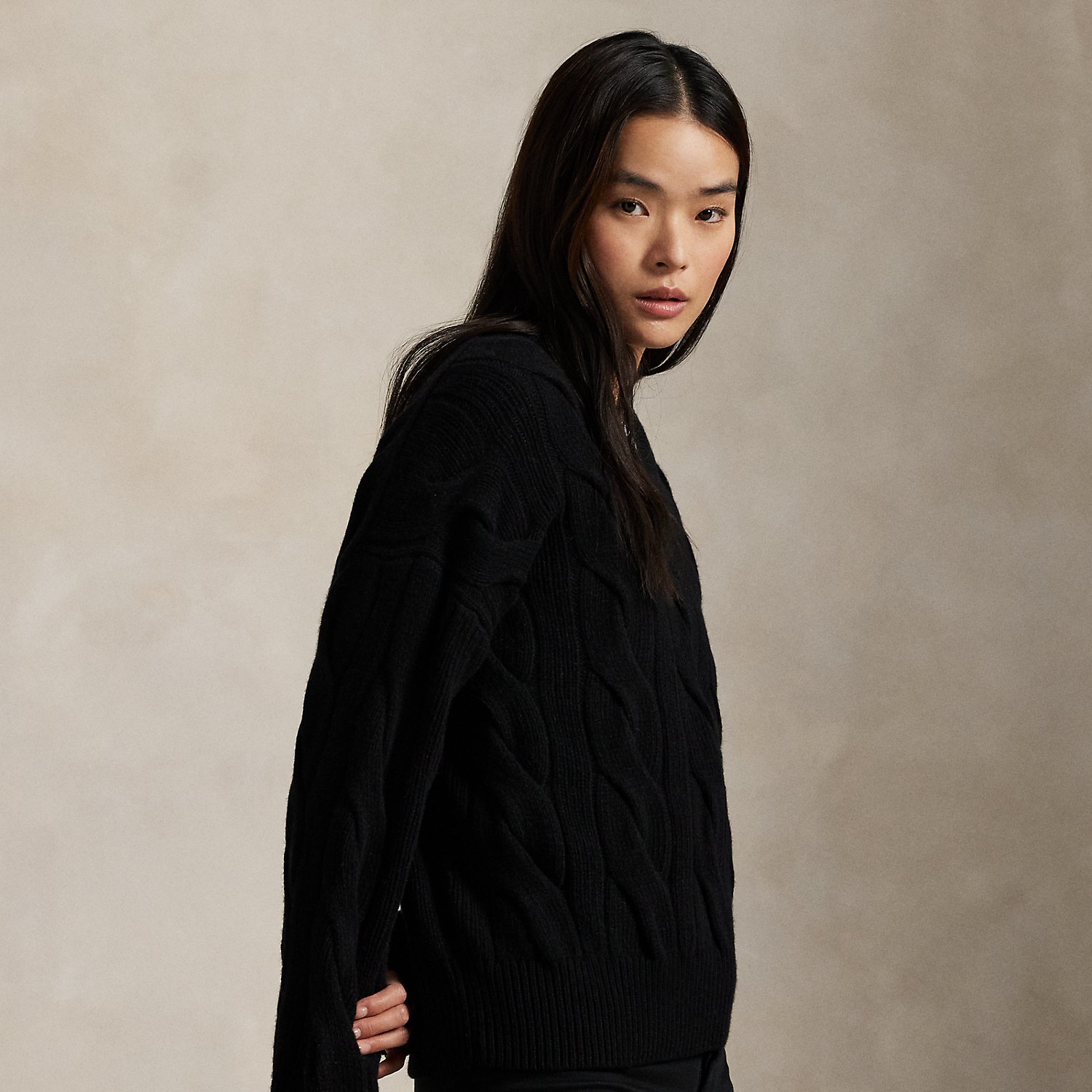 Woll-Kaschmir-Pullover mit Zopfmuster Woll-Kaschmir-Pullover mit Zopfmuster von Polo Ralph Lauren