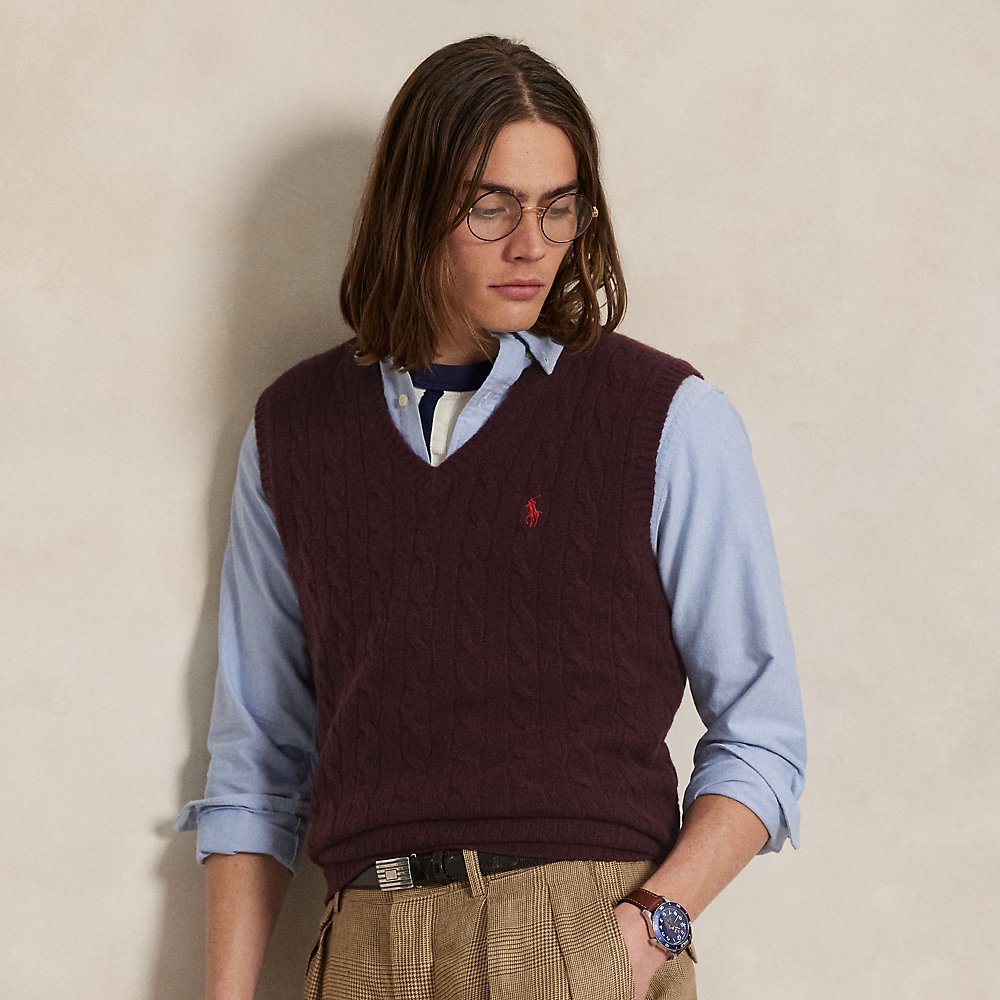 Woll-Kaschmir-Pullunder mit Zopfmuster Woll-Kaschmir-Pullunder mit Zopfmuster von Polo Ralph Lauren
