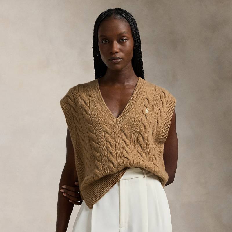 Woll-Kaschmir-Pullunder mit Zopfmuster Woll-Kaschmir-Pullunder mit Zopfmuster von Polo Ralph Lauren