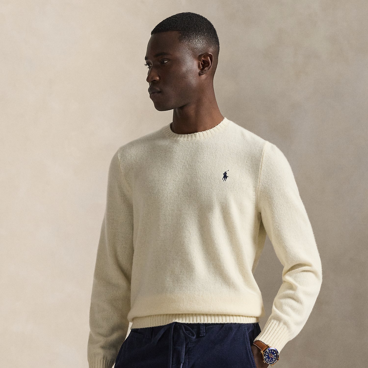 Woll-Kaschmir-Rundhalspullover von Polo Ralph Lauren