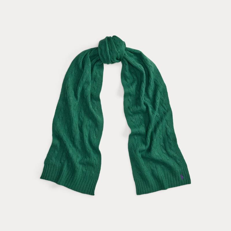 Woll-Kaschmir-Schal mit Zopfmuster von Polo Ralph Lauren