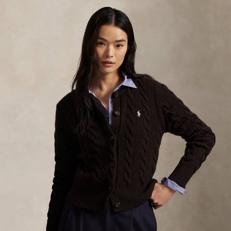 Woll-Kaschmir-Strickjacke mit Zopfmuster Woll-Kaschmir-Strickjacke mit Zopfmuster von Polo Ralph Lauren