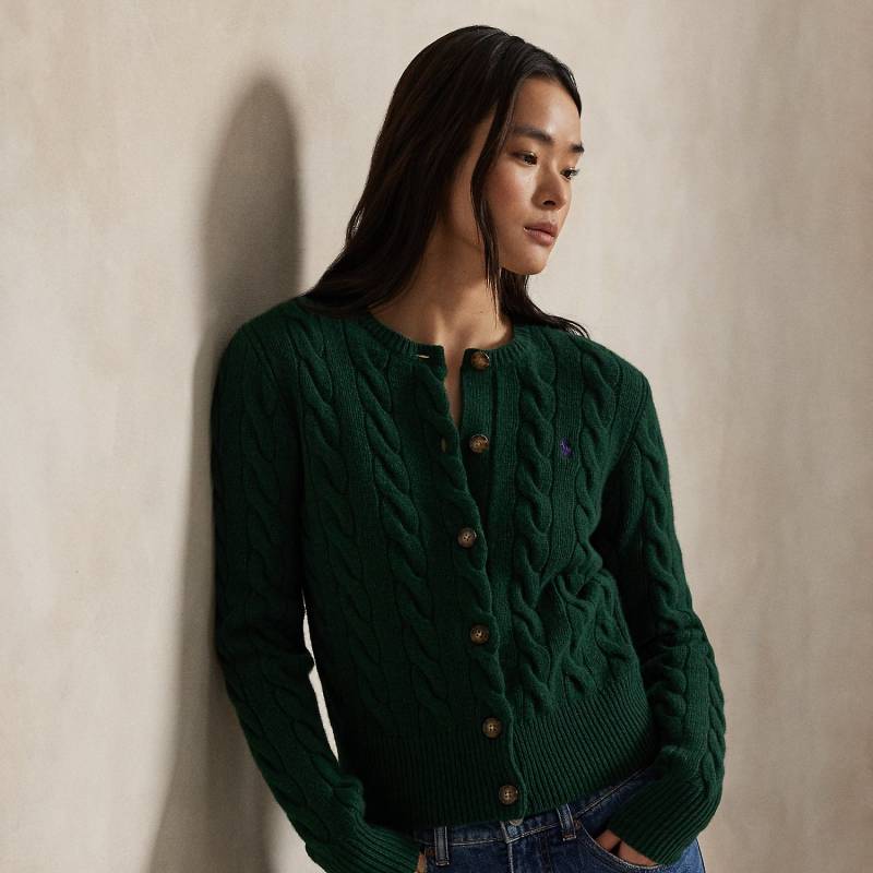 Woll-Kaschmir-Strickjacke mit Zopfmuster Woll-Kaschmir-Strickjacke mit Zopfmuster von Polo Ralph Lauren