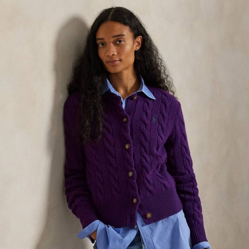 Woll-Kaschmir-Strickjacke mit Zopfmuster Woll-Kaschmir-Strickjacke mit Zopfmuster von Polo Ralph Lauren