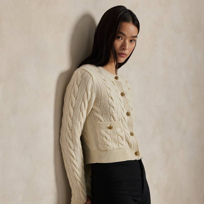 Woll-Kaschmir-Strickjacke mit Zopfmuster Woll-Kaschmir-Strickjacke mit Zopfmuster von Polo Ralph Lauren