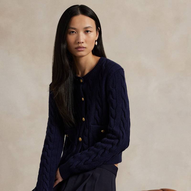 Woll-Kaschmir-Strickjacke mit Zopfmuster Woll-Kaschmir-Strickjacke mit Zopfmuster von Polo Ralph Lauren