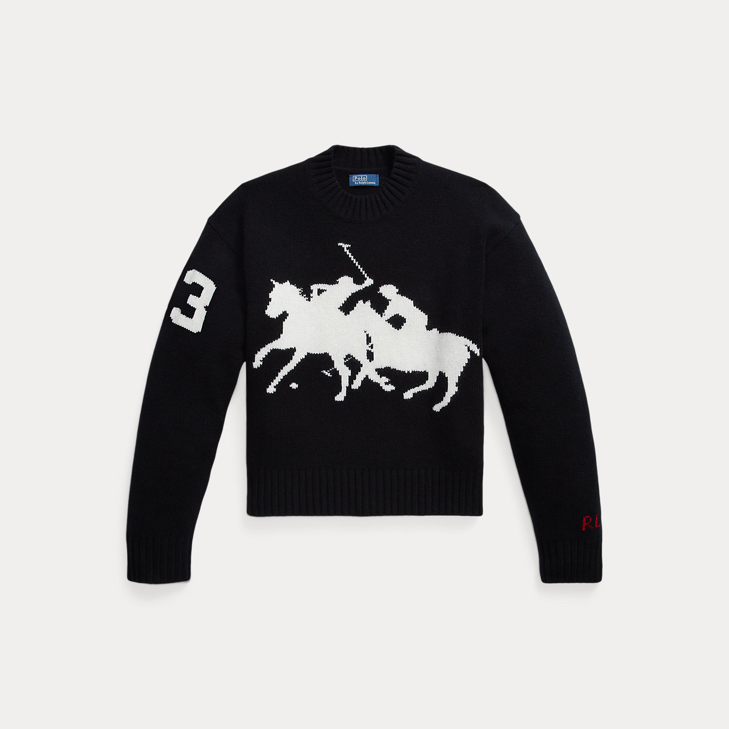 Woll-Rundhalspullover mit Grafik von Polo Ralph Lauren