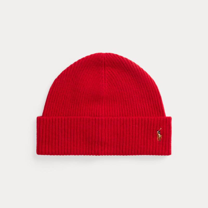 Wollmütze mit charakteristischem Pony von Polo Ralph Lauren