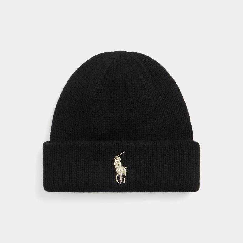 Wollmütze mit charakteristischem Pony von Polo Ralph Lauren