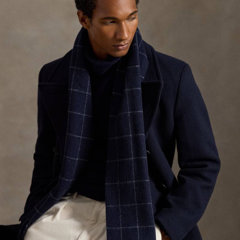 Wollschal mit Windowpane-Karo von Polo Ralph Lauren